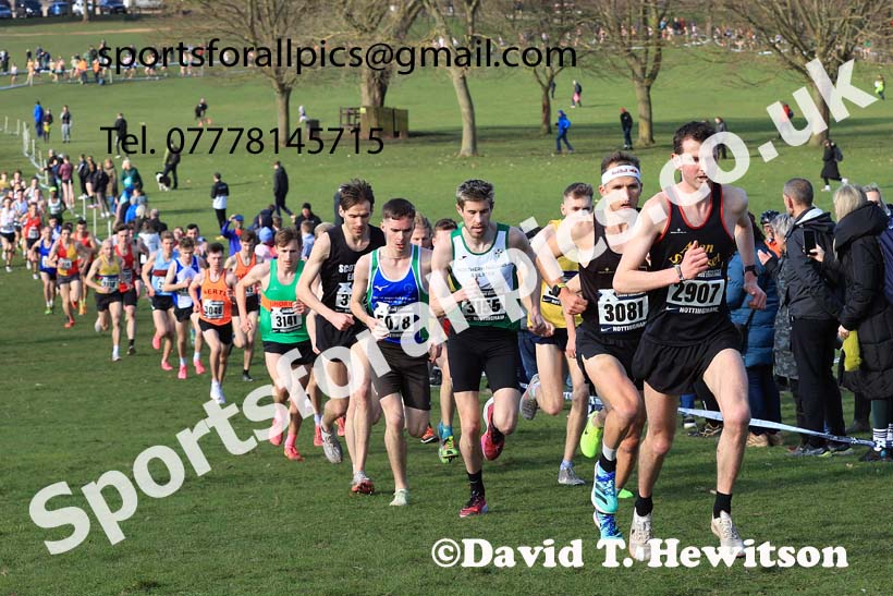 Senior Men, 2024 CAU Inter Counties Cross Country Champs., Wollaton Park, Nottingham. Photo: David T. Hewitson/Sports for All Pics